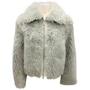THE ARRIVALS SAGE KALA III SHEARLING ZIP FRONT JACKET